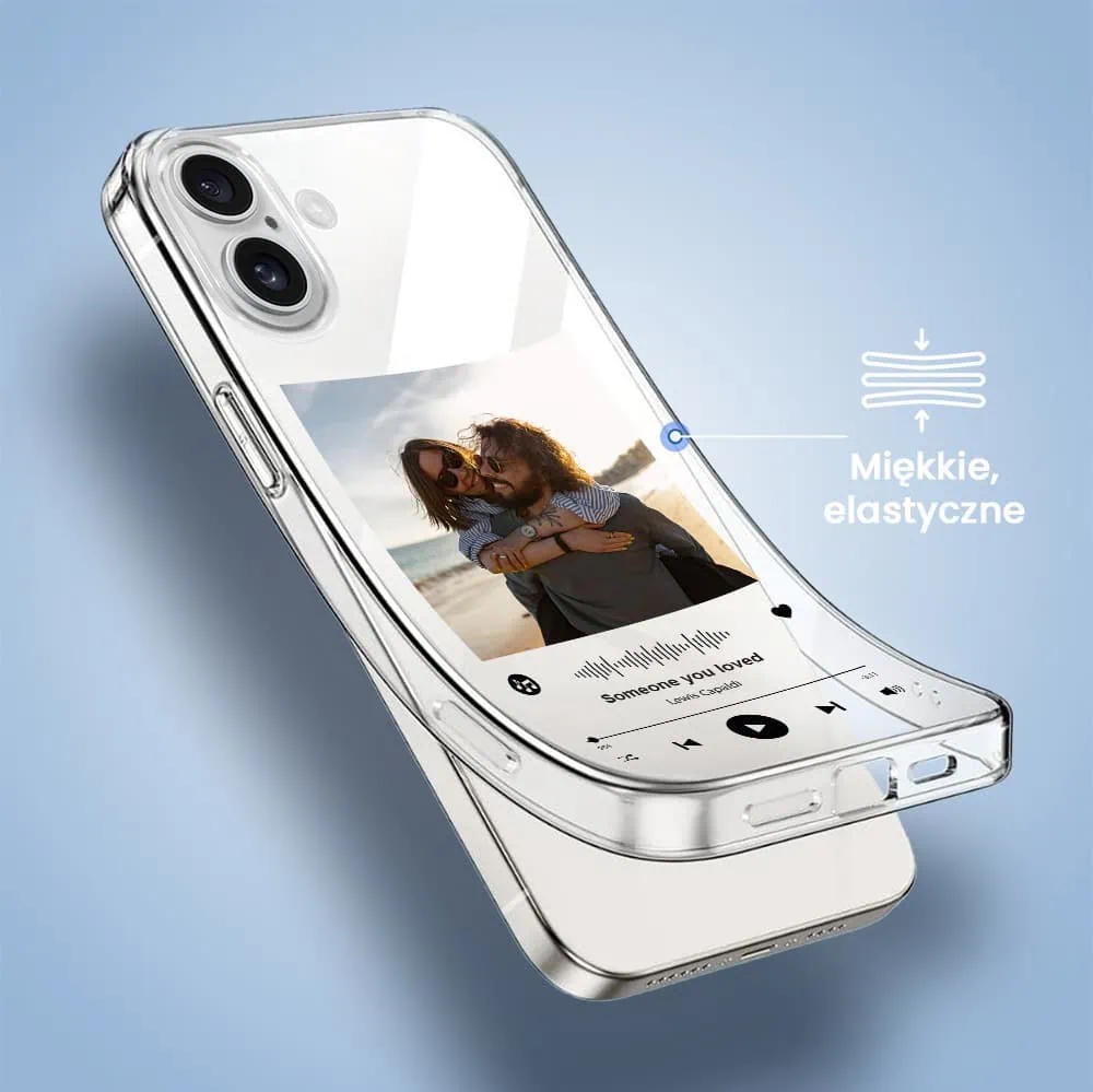 Etui do iPhone 16, z własnym zdjęciem, upominek, przeźroczyste