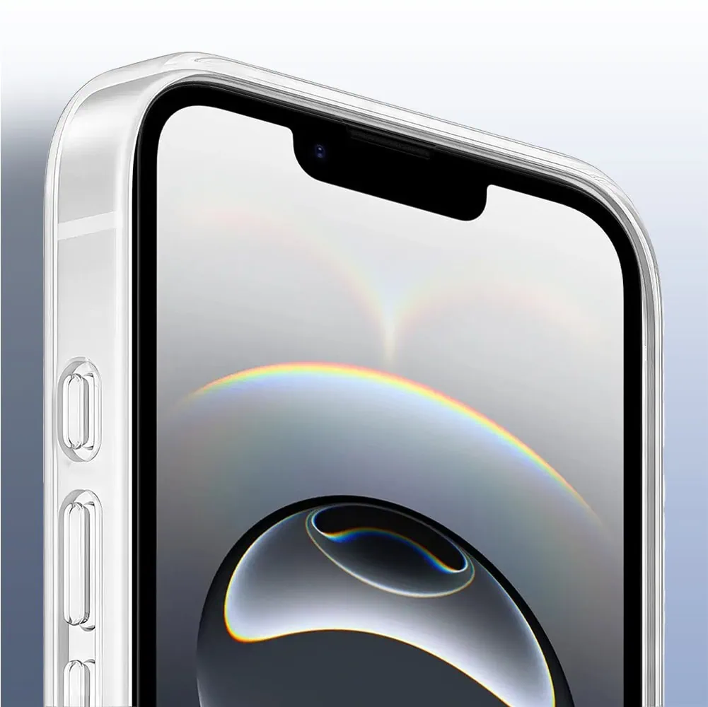 Etui do iPhone 16e Clear Case, twardy tył z MagSafe, przeźroczyste