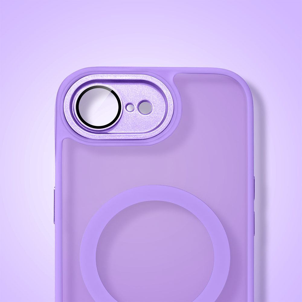 Etui do iPhone 16e Color Flush z MagSafe, z osłoną aparatu, fioletowe