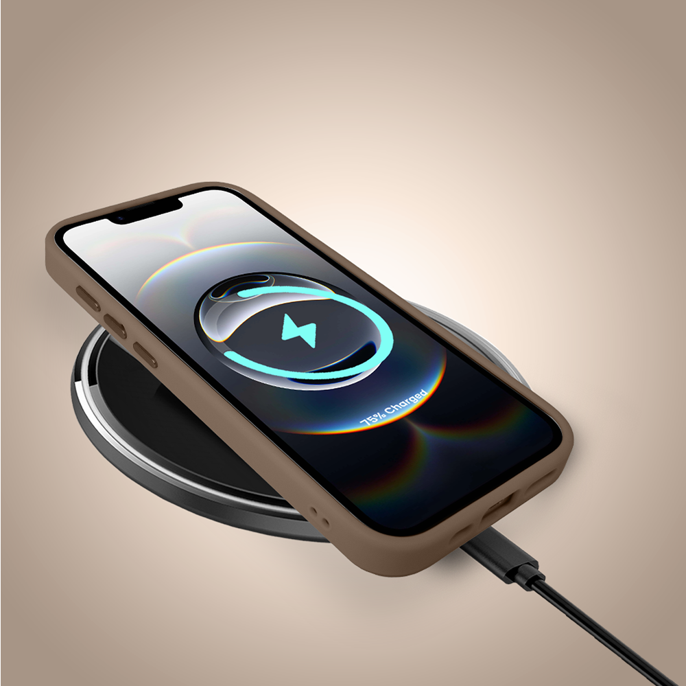 Etui do iPhone 16e Color Flush z MagSafe, z osłoną aparatu, kot birmański, pustynny brąz