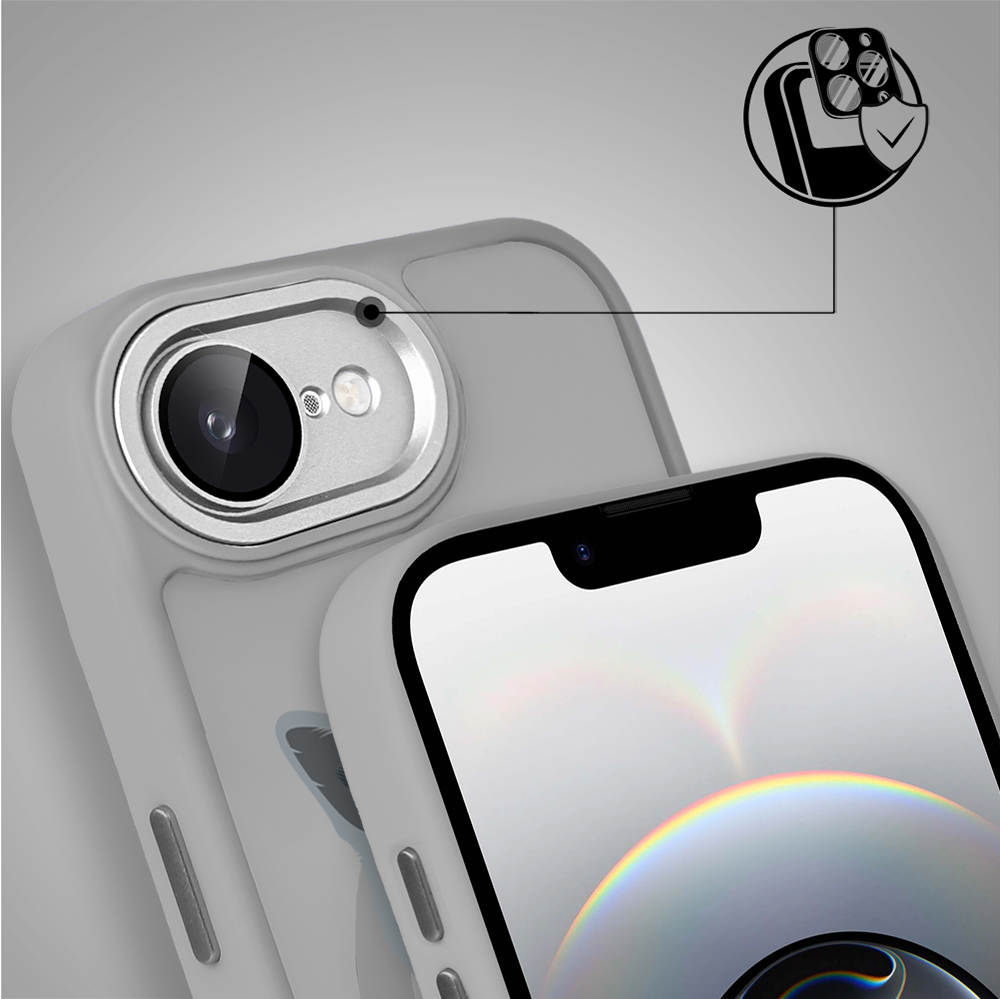 Etui do iPhone 16e Color Flush z MagSafe, z osłoną aparatu, kot brytyjski, tytanowe