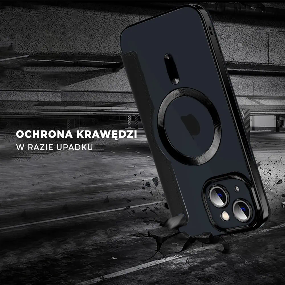 Etui do iPhone 13 Mini typu książka Book Magsafe Lens Protect, z klapką, czarne