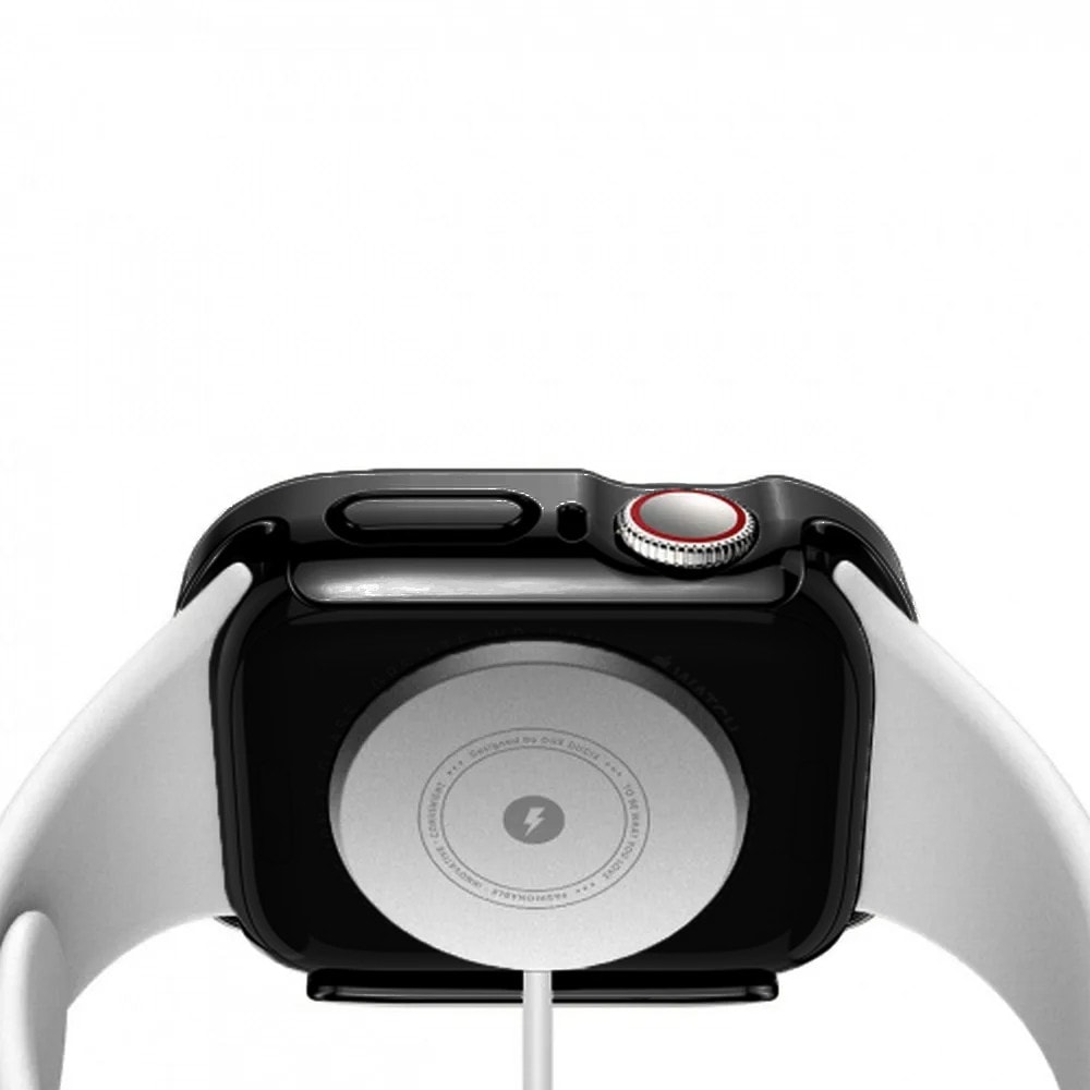 Etui ze szkłem do Apple Watch 7/8/9 45 mm, czarne