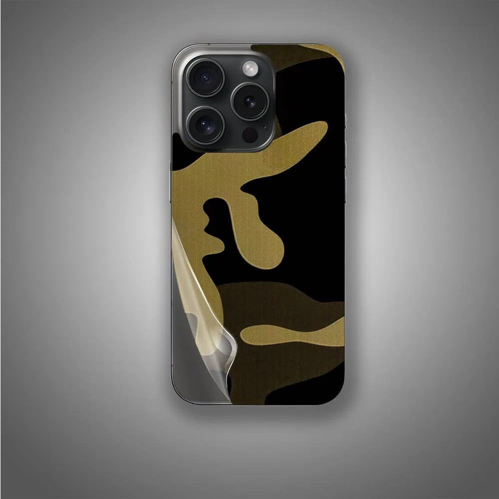 Folia hydrożelowa do iPhone 15 Pro Max na tył ochronna, wzór militarny