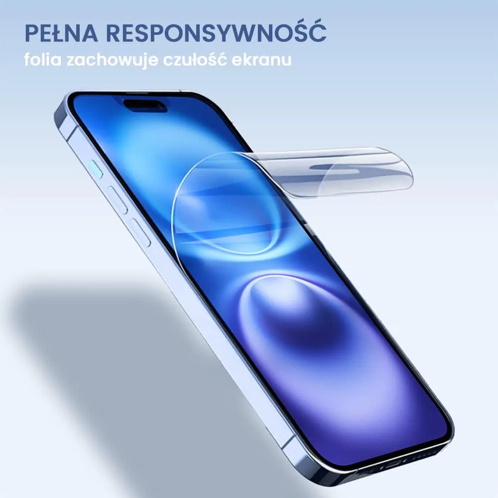 Folia hydrożelowa do iPhone 16 Plus na ekran nieszczerbiąca