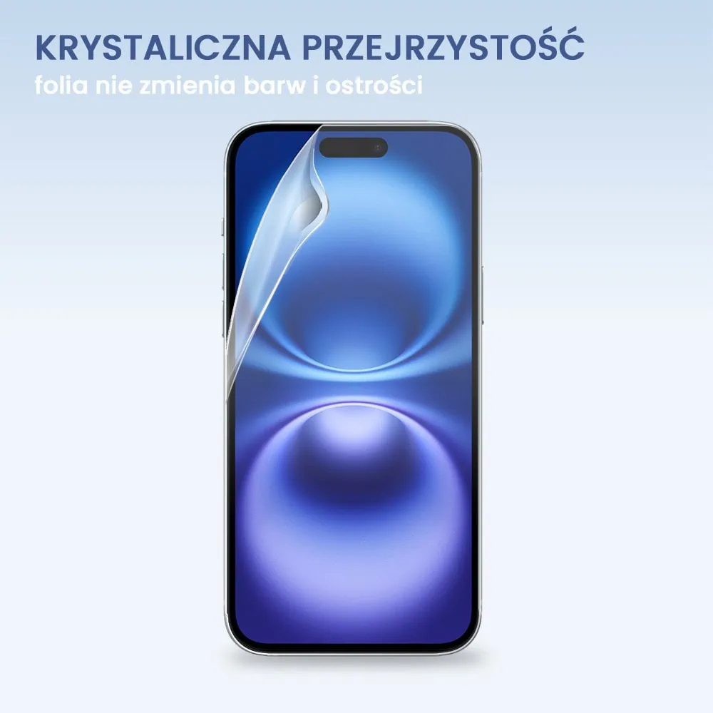 Folia hydrożelowa do iPhone 16 Plus na ekran nieszczerbiąca