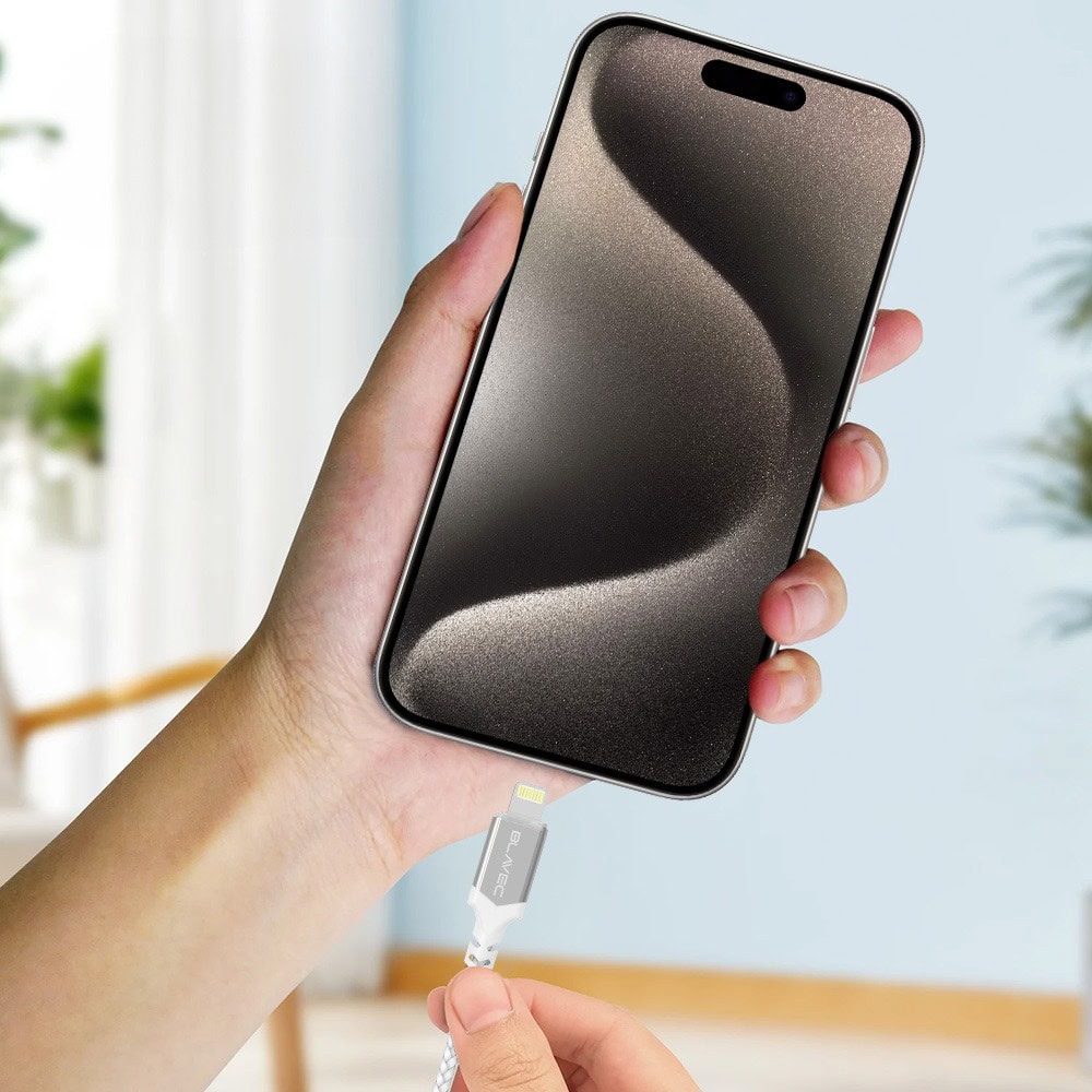 Kabel USB Typ C – Lightning, do szybkiego ładowania, 2 metry, biały