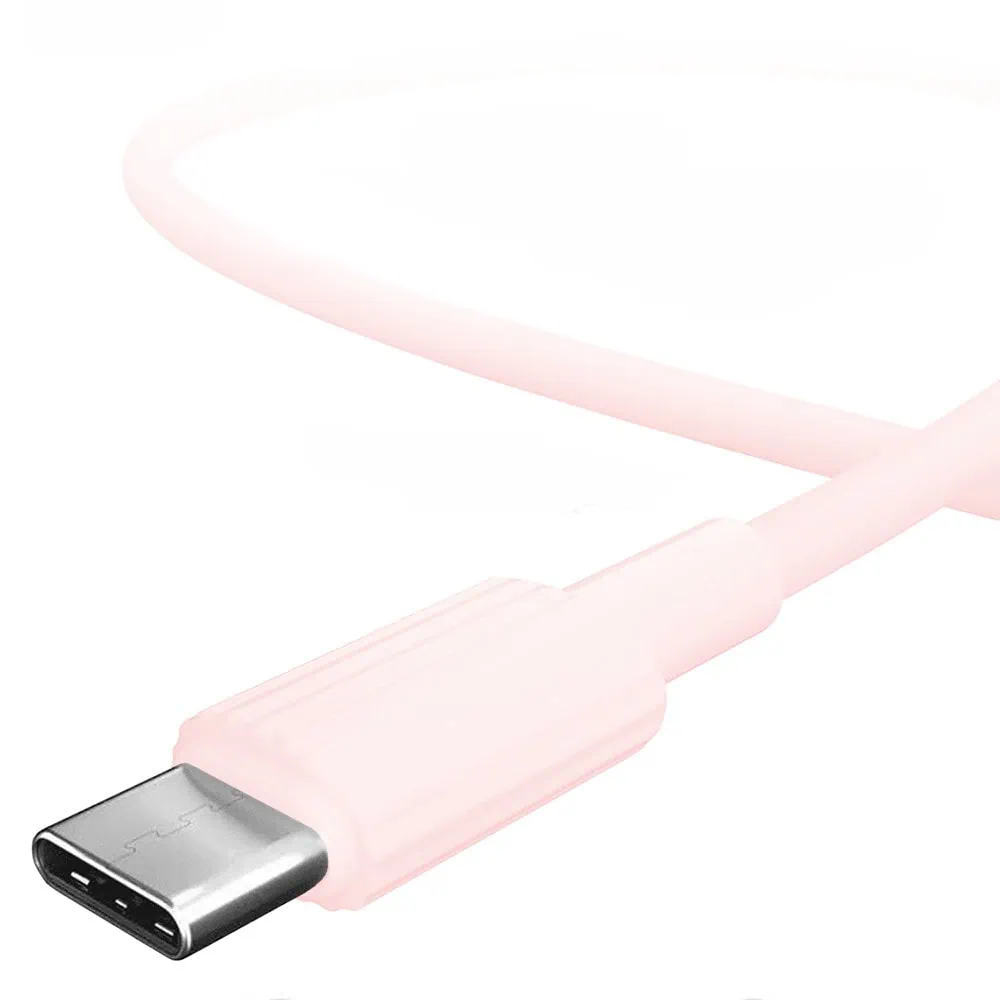 Kabel USB – USB Typ C, do iPhone 15/16, tableta, laptopa, 1 metr, różowy