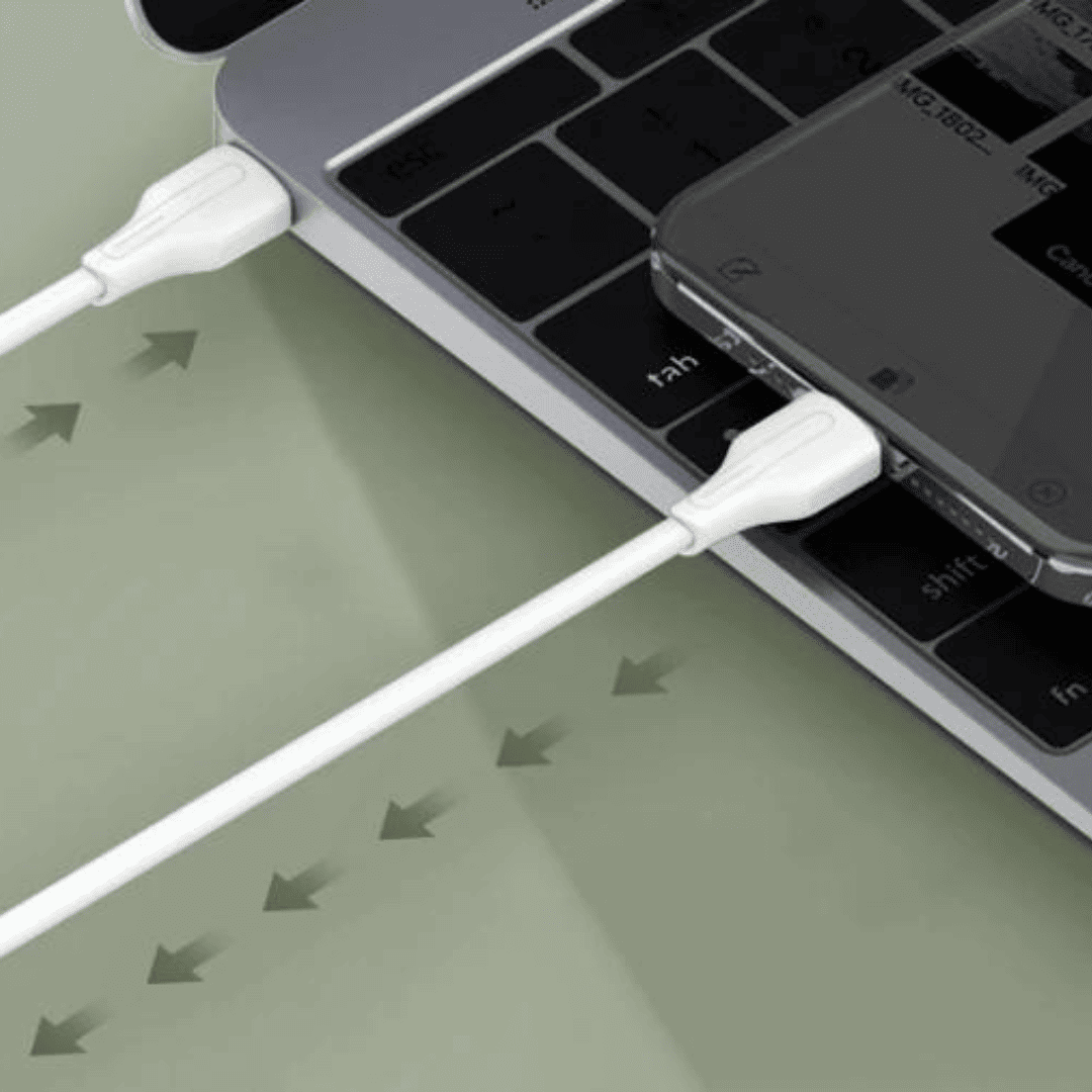 Kabel USB – USB Typ C, do iPhone 15, tableta, laptopa, szybkie ładowanie, 3 metry, biały