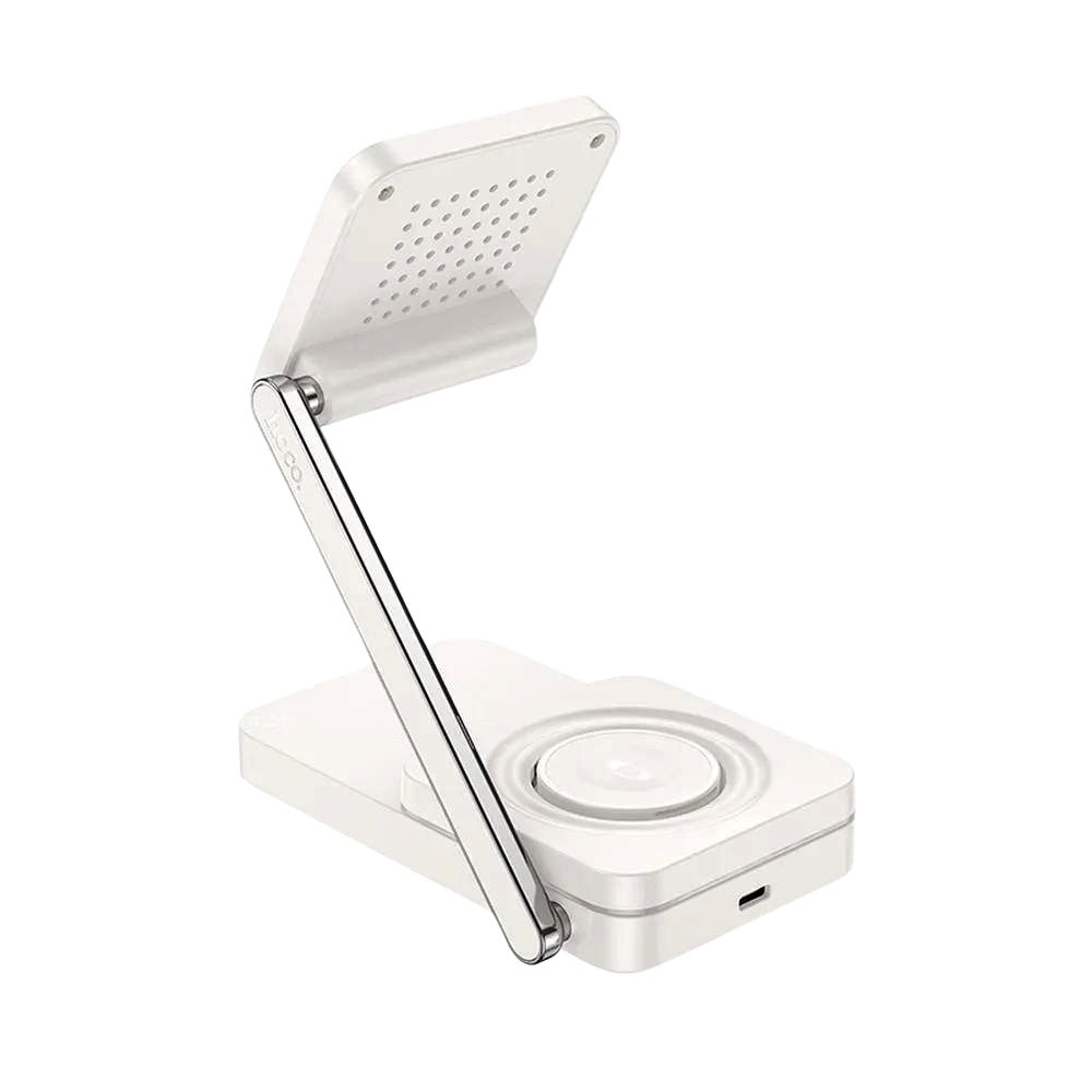 Ładowarka 3w1 składana z MagSafe, iPhone, Apple Watch, AirPods, 15W, mleczna biel