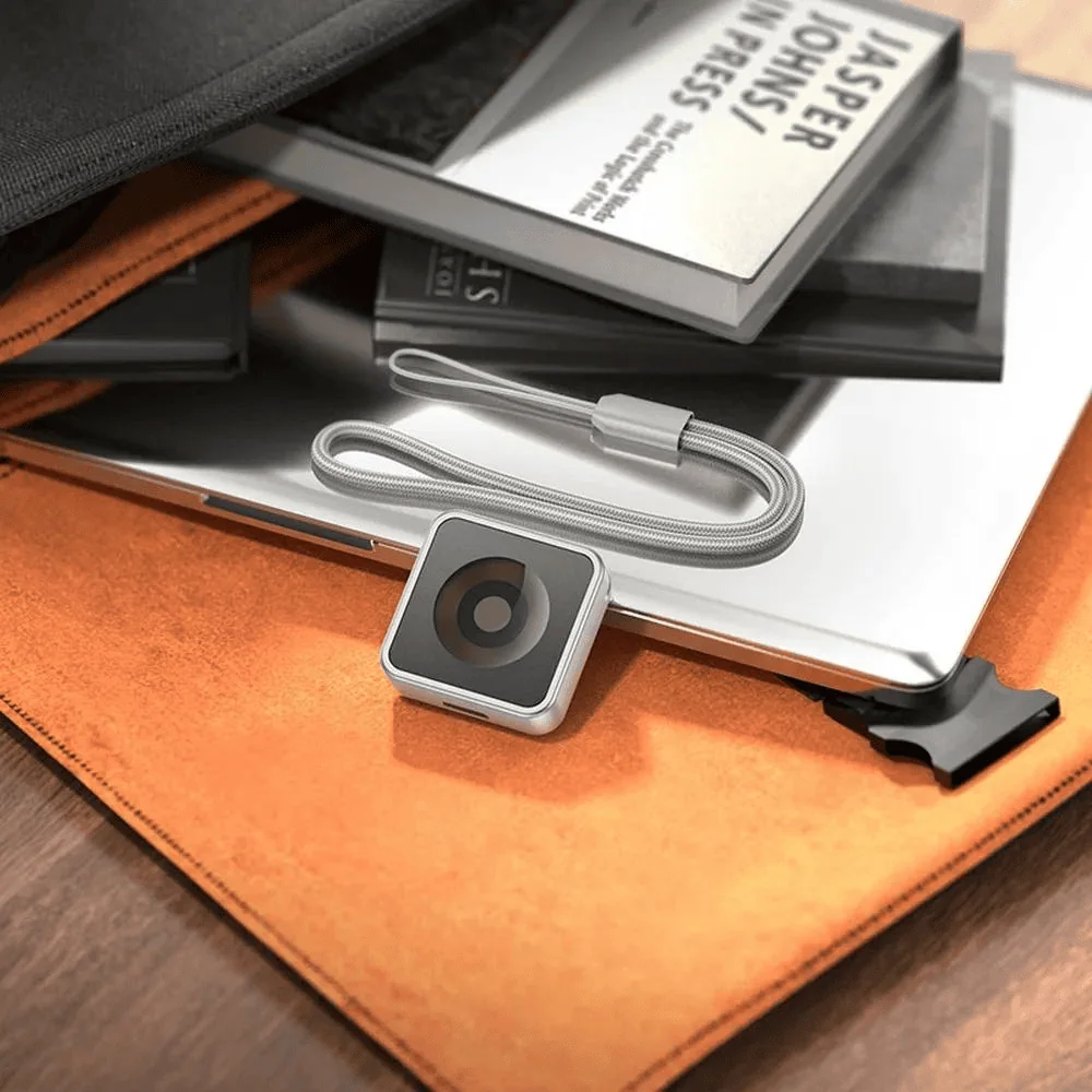 Ładowarka do apple watch, bezprzewodowe ładowania, kompaktowa ze sznurkiem, szara