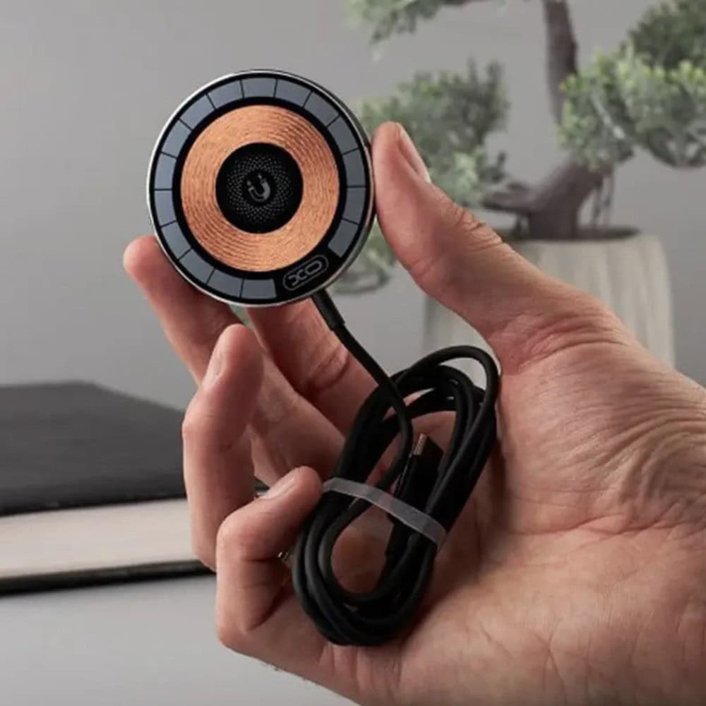 Ładowarka magnetyczna do MagSafe iPhone 16/15/14/13/12 (Mini/Plus/Pro/Pro Max), Qi 15W, metalowa, miedziana