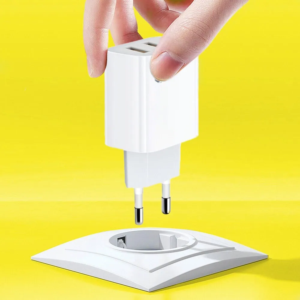 Ładowarka sieciowa QC 18W 3x USB, biała