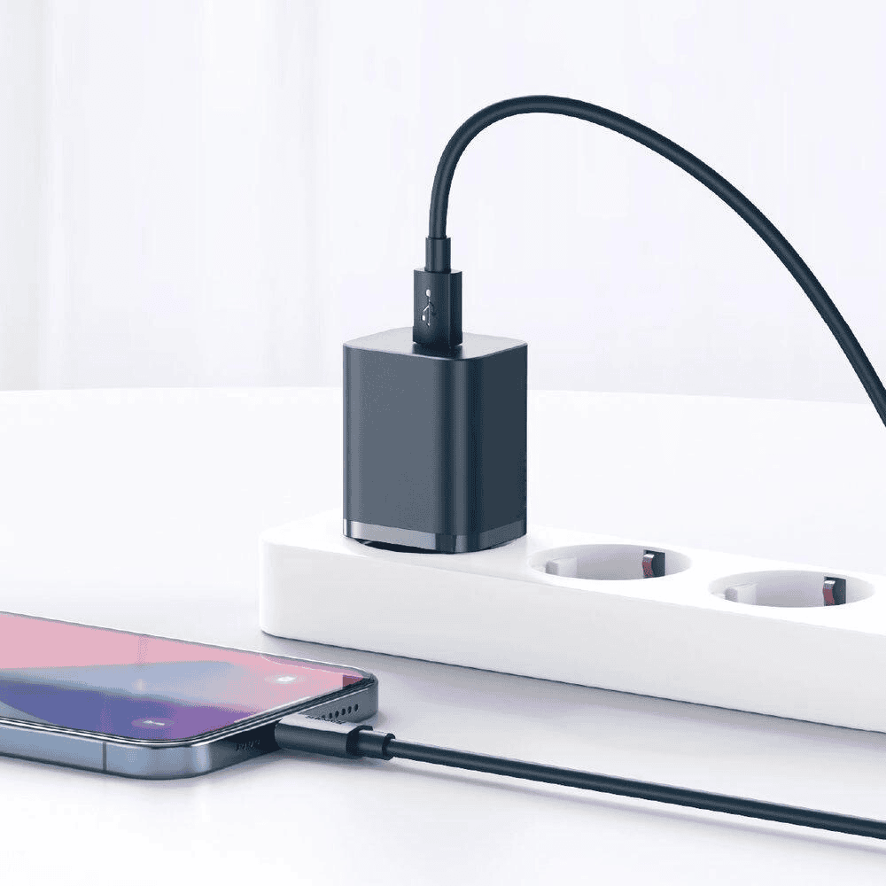 Ładowarka sieciowa USB Typ C, bardzo szybka, 20W, granatowa