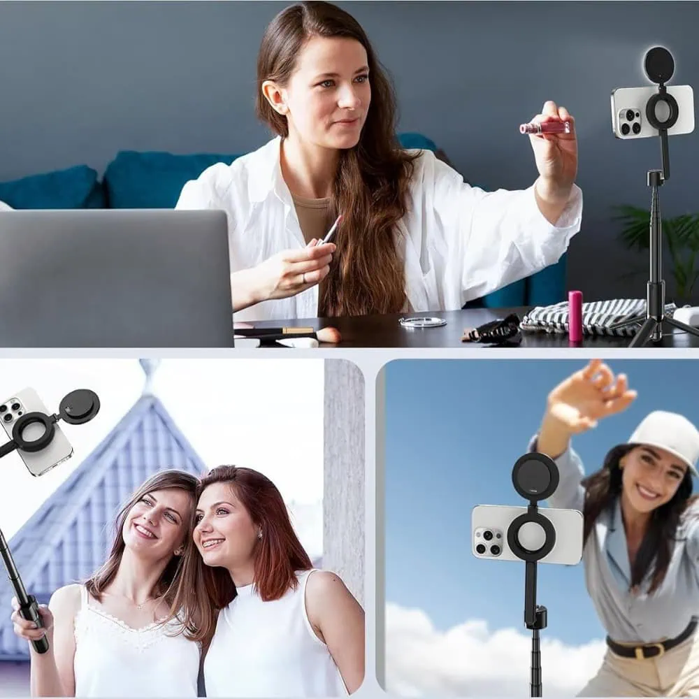 Lampa pierścieniowa do selfie z funkcją MagSafe, czarna