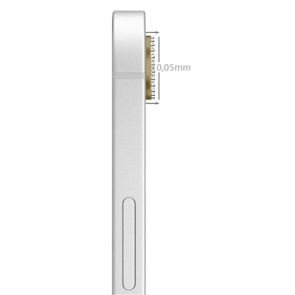 Luksusowa diamentowa osłona obiektywów, szkło na aparat iPhone 16e, złote