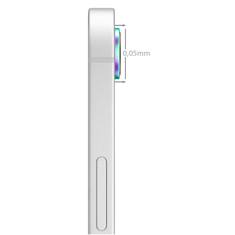 Metalowa osłona obiektywów szkło na aparat iPhone 16e, kameleon