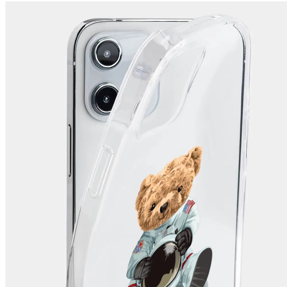 Etui do iPhone 12 Mini, miś kosmonauta