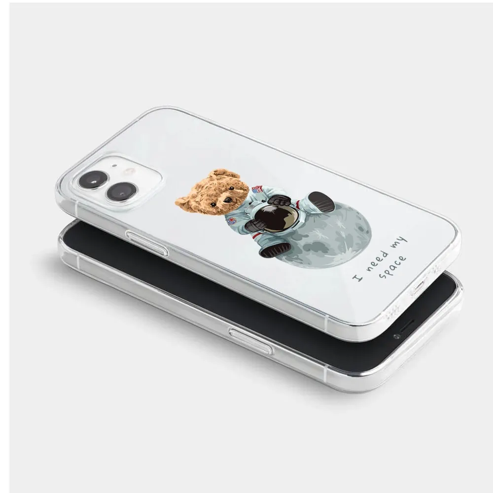 Etui do iPhone 12 Mini, miś kosmonauta