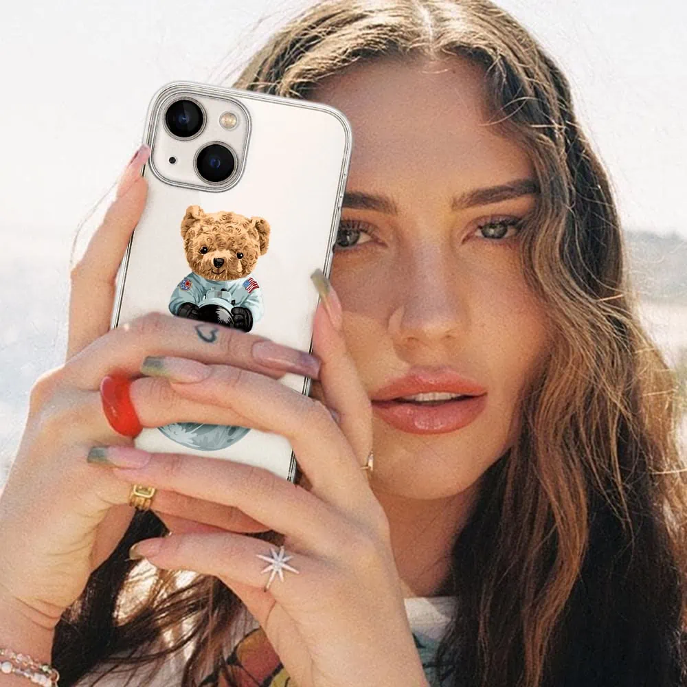 Etui do iPhone 14 Plus, miś kosmonauta