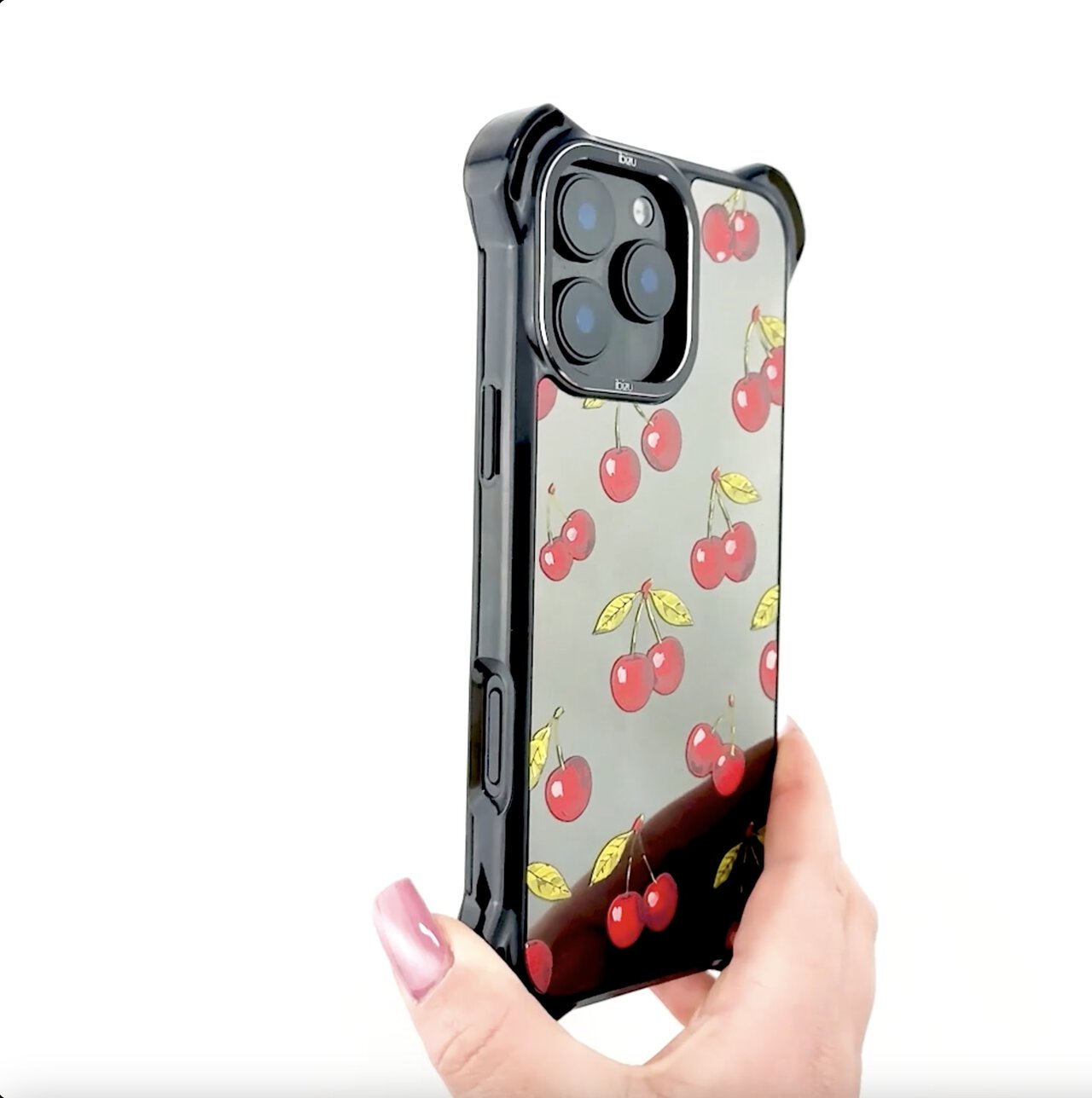 Etui do iPhone 13, Ibizu DropGuard Ultra z MagSafe, Midnight, Wiśniowa noc