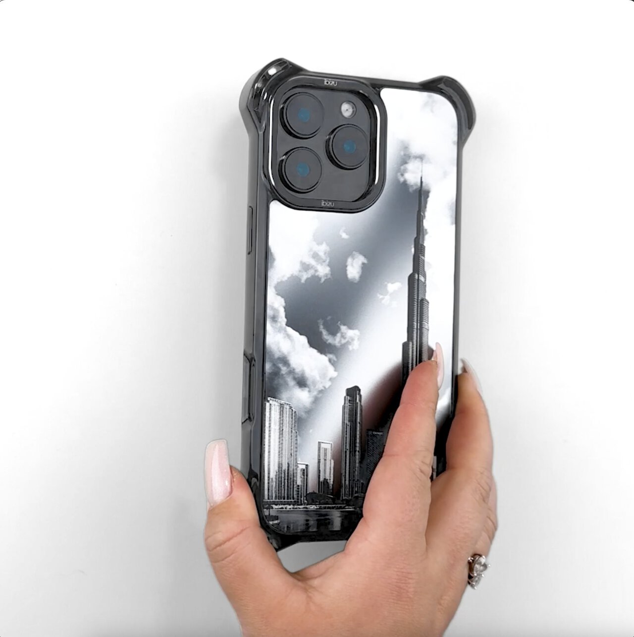 Etui do iPhone 14 Plus, Ibizu DropGuard Ultra z MagSafe, Noir City, Burj Khalifa