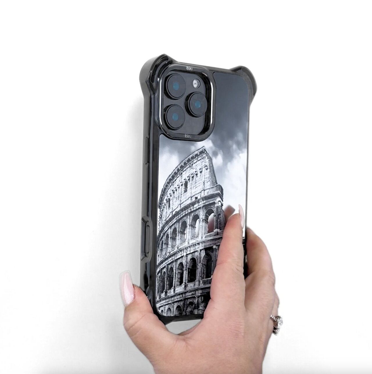 Etui do iPhone 16, Ibizu DropGuard Ultra z MagSafe, Noir City, Koloseum