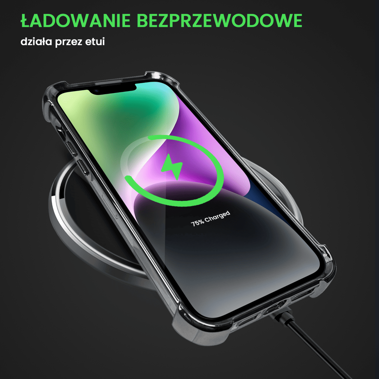 Etui do iPhone 14 Plus Hybrid Elegance Anti-Shock z poduszkami, czarne