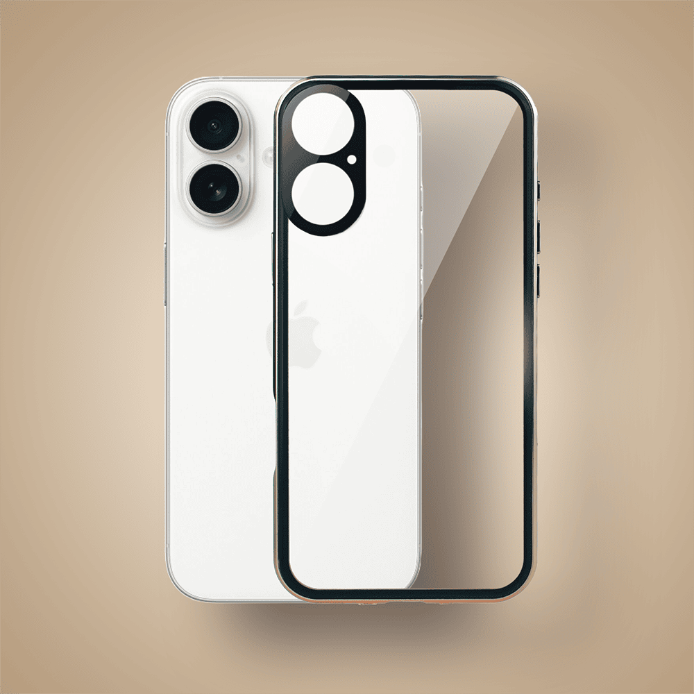 Obudowa do iPhone 16 Plus podwójna szyba i polerowane aluminium 360° magnetyczna, z osłoną aparatu, złota