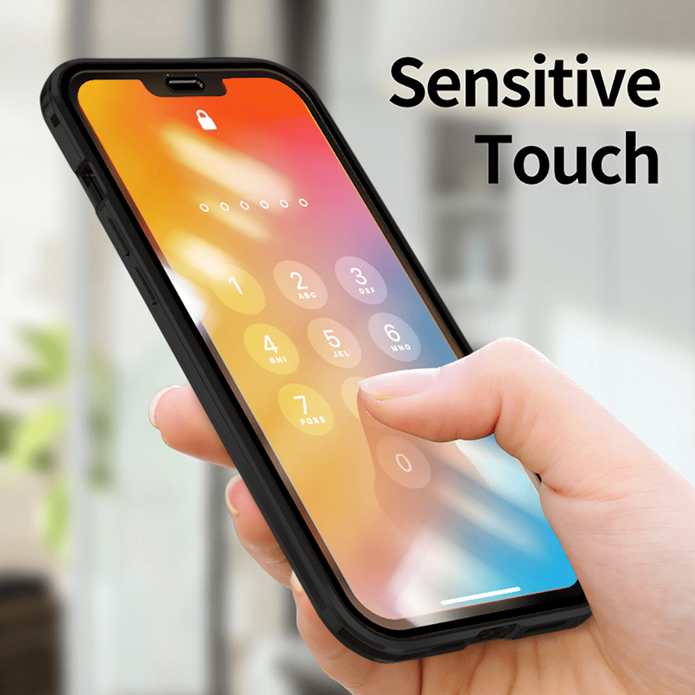 Obudowa do iPhone 14 Pro podwójna szyba i aluminium 360° przód + tył magnetyczna, z osłoną aparatu, czarna