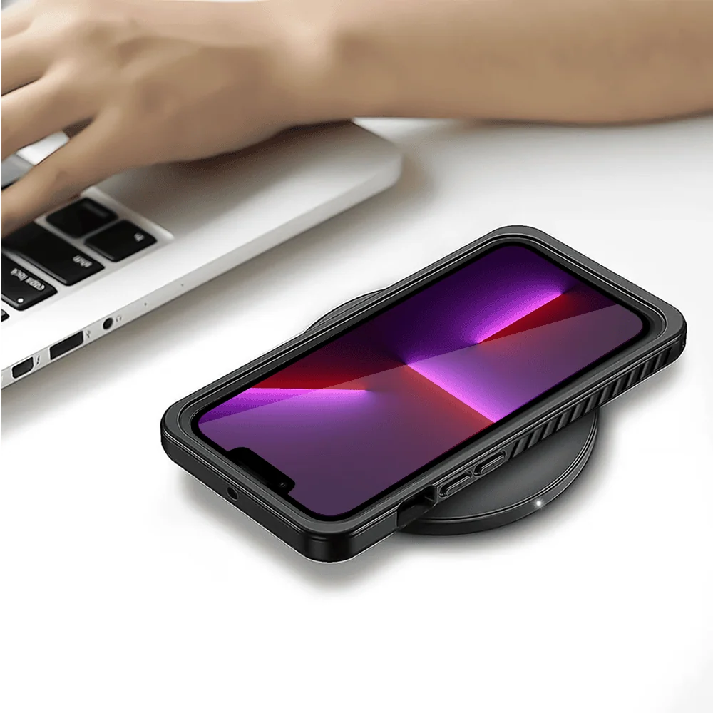 Obudowa wodoodporna do iPhone 13 Pro Max, pancerna 360°, czarna