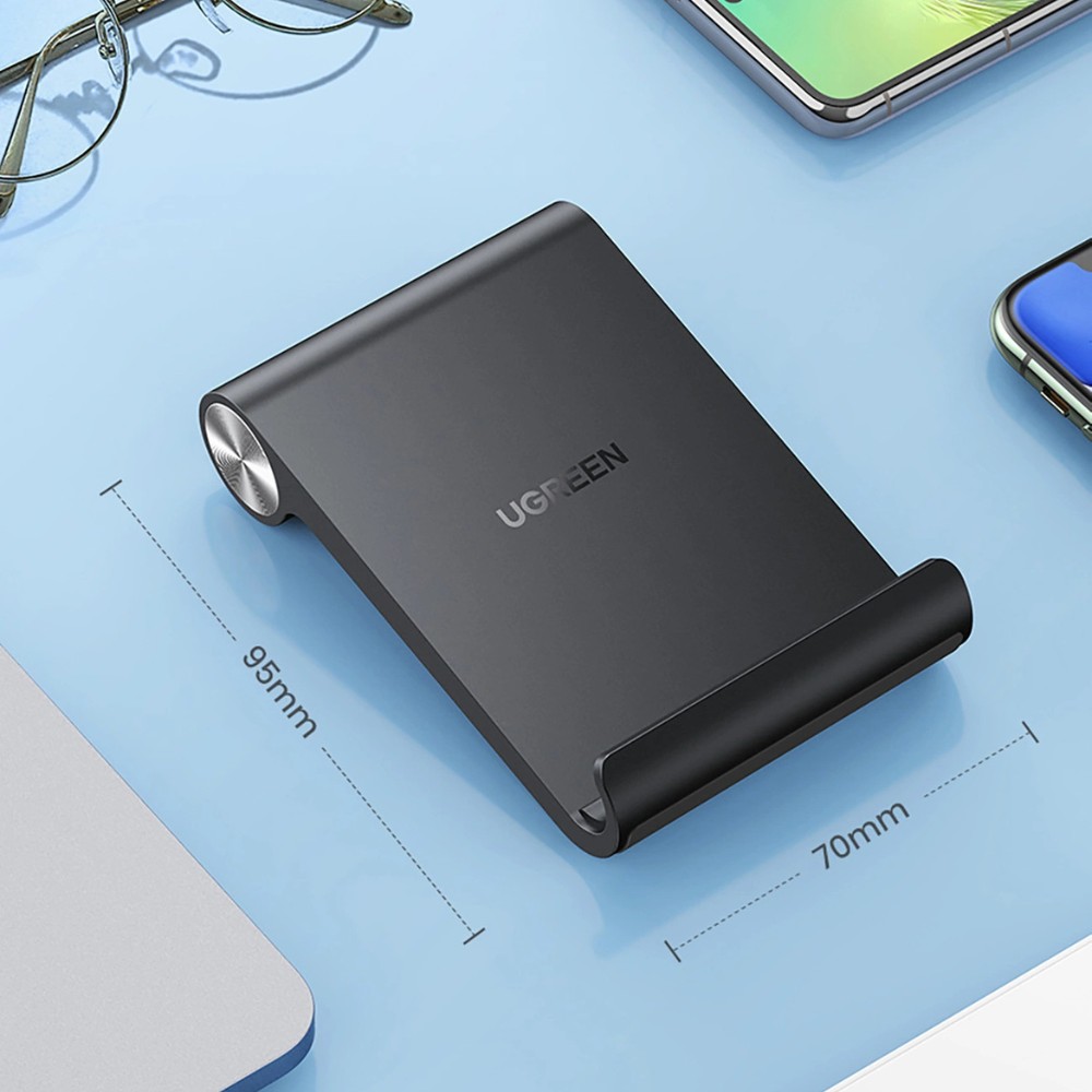 Podstawka na telefon na biurko, czarna