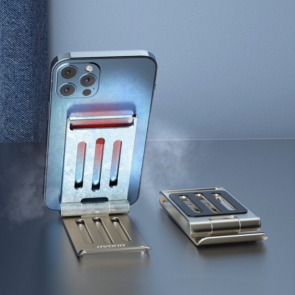 Podstawka/stojak na telefon, srebrna