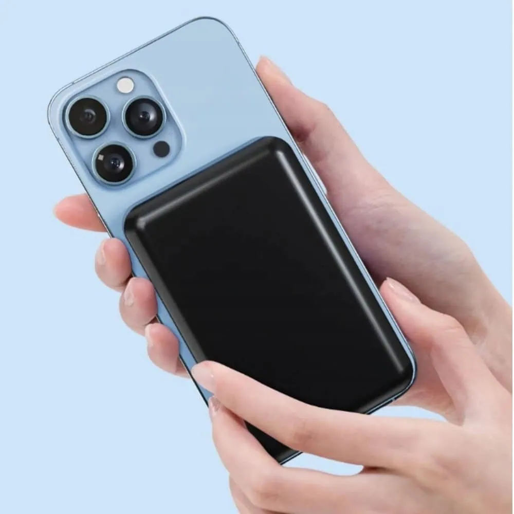 Power Bank 10000mAh do iPhone z MagSafe magnetyczna, szybka ładowarka bezprzewodowa, czarny