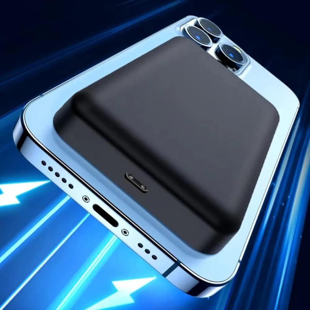 Power Bank 10000mAh do iPhone z MagSafe magnetyczna, szybka ładowarka bezprzewodowa, czarny