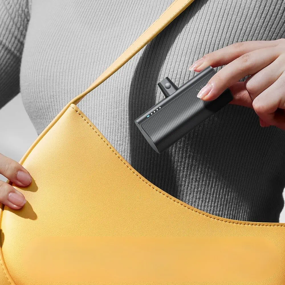 Power bank wpinany 5000 mAh do iPhone 15/16 (wszystkie modele), PD 20W, czarny