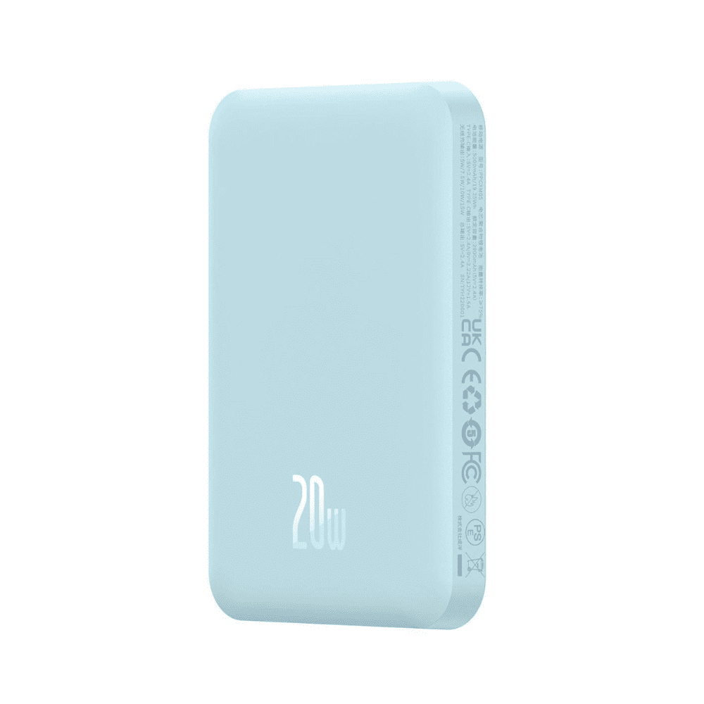 Power bank akumulator Magsafe 5000mAh ładowanie bezprzewodowe iPhone 16/15/14/13/12, niebieski