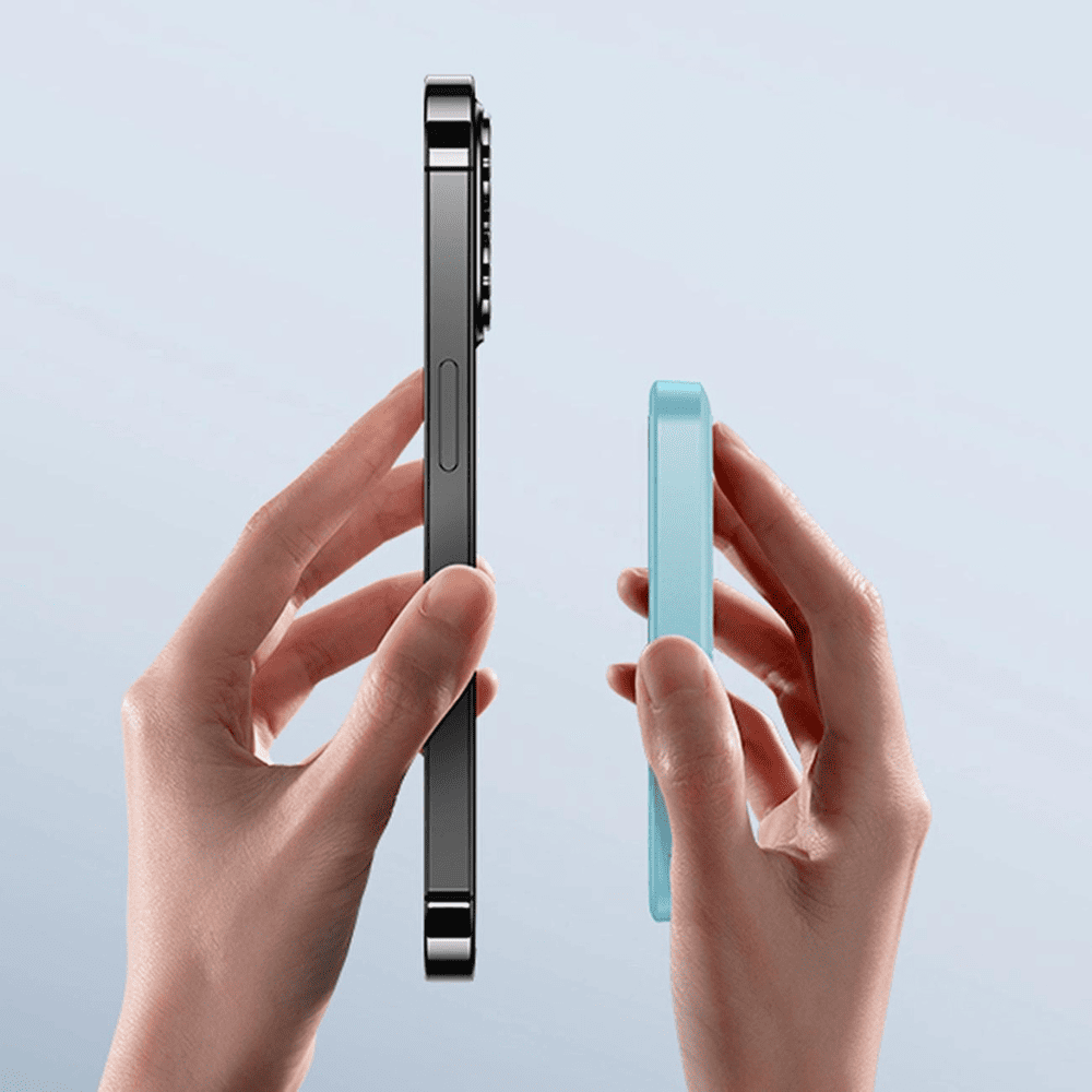 Power bank akumulator Magsafe 5000mAh ładowanie bezprzewodowe iPhone 16/15/14/13/12, niebieski