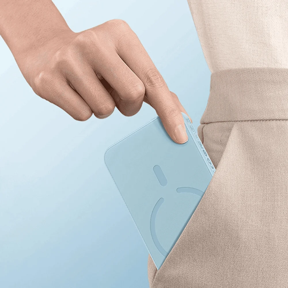 Power bank akumulator Magsafe 5000mAh ładowanie bezprzewodowe iPhone 16/15/14/13/12, niebieski