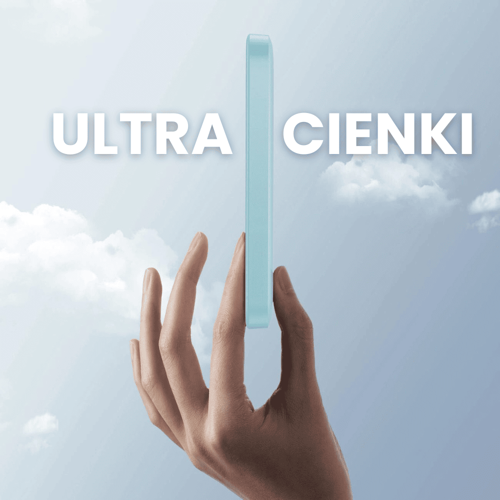 Power bank akumulator Magsafe 5000mAh ładowanie bezprzewodowe iPhone 16/15/14/13/12, niebieski