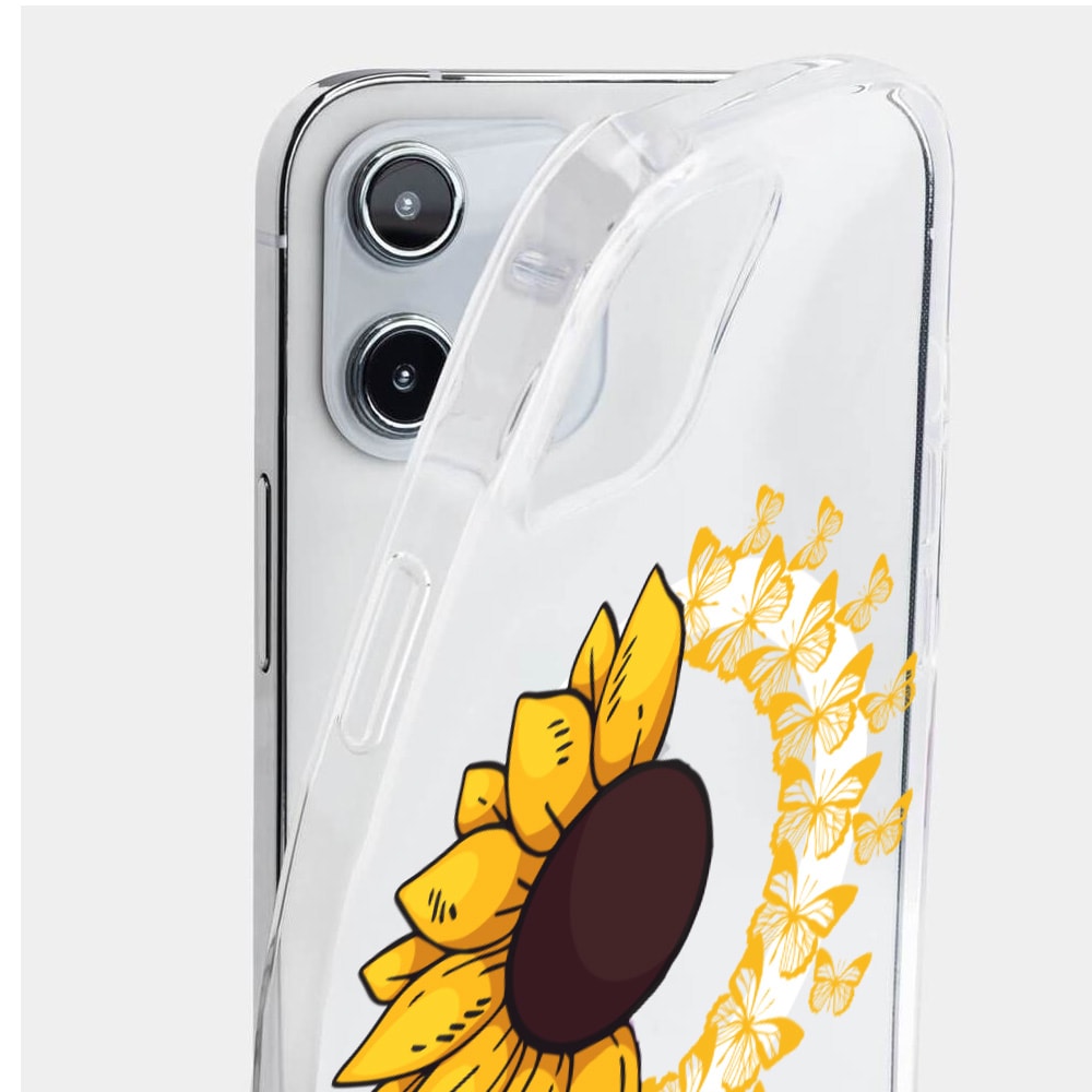 Etui do iPhone 12 Mini, słonecznik z Magsafe