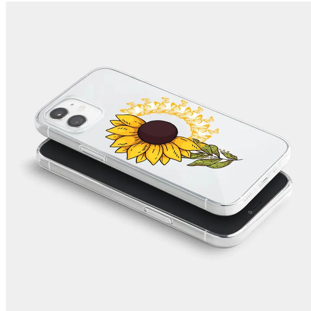 Etui do iPhone 12 Mini, słonecznik z Magsafe