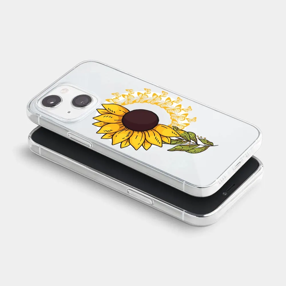Etui do iPhone 13, słonecznik z Magsafe