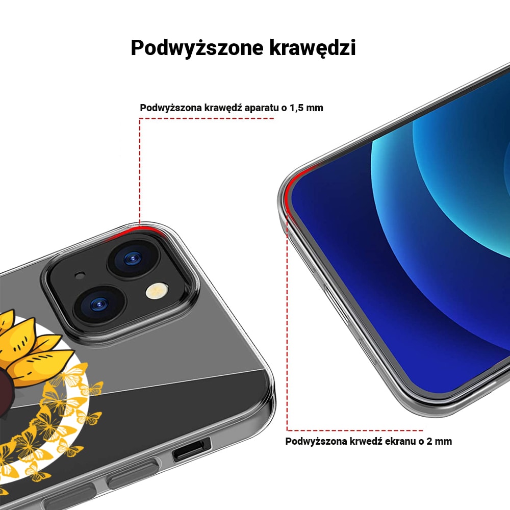 Etui do iPhone 13, słonecznik z Magsafe