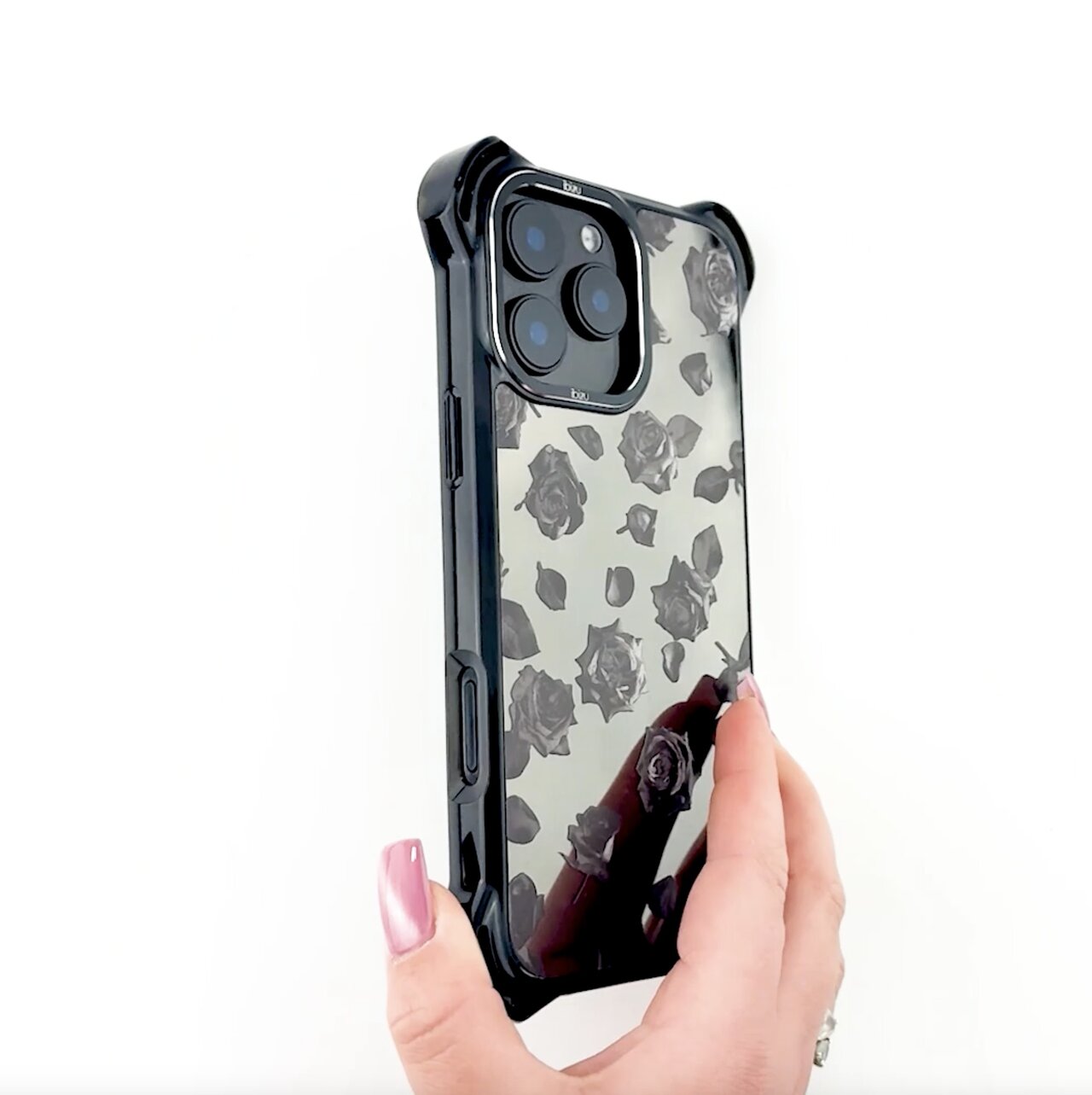 Etui do iPhone 15, Ibizu DropGuard Ultra z MagSafe, Midnight, Sen róż