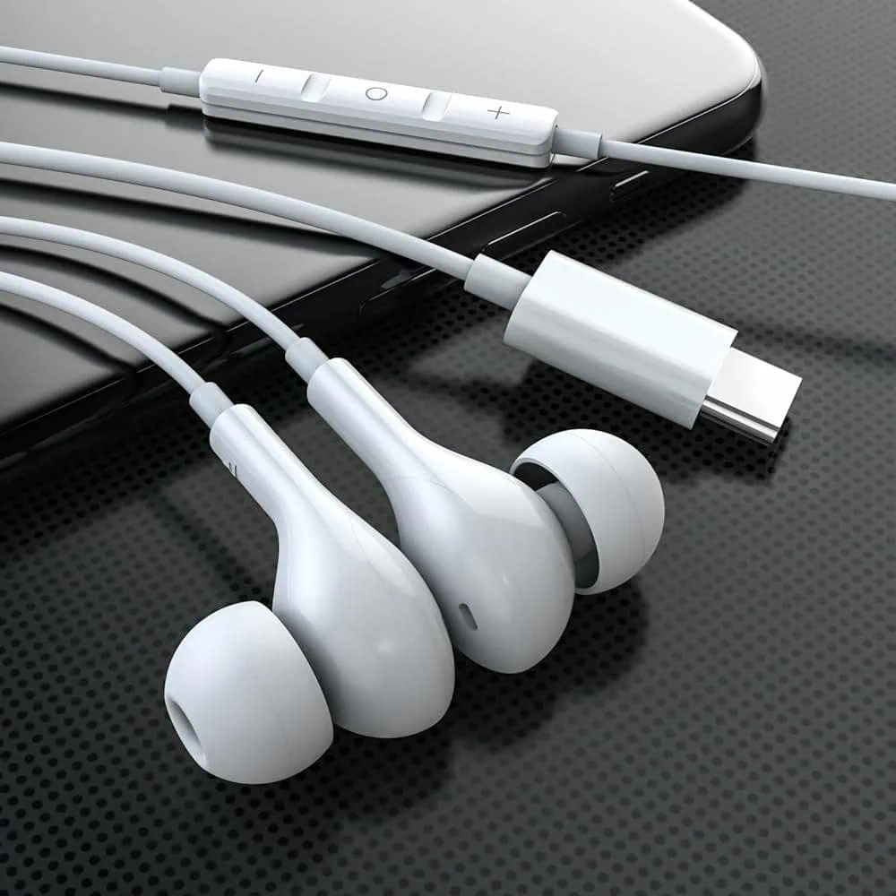 Słuchawki USB Typ C do iPhone 15/16, dokanałowe