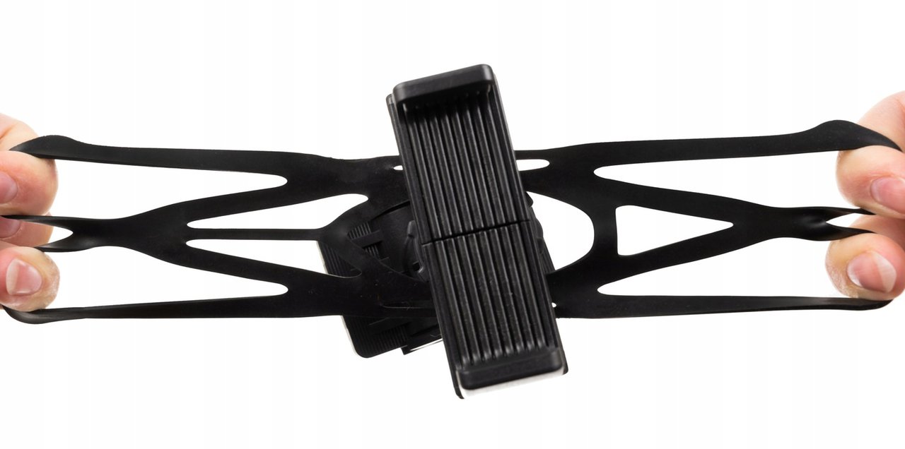 Uchwyt rowerowy, bardzo stabilny, mocowany do kierownicy, czarny