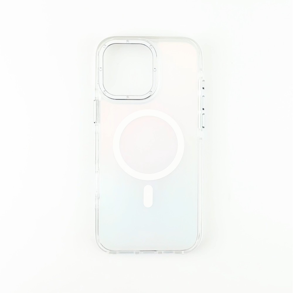 Etui do iPhone 16 Sunrise Fusion Grip z MagSafe, nieślizgające, metalowa osłona, białe