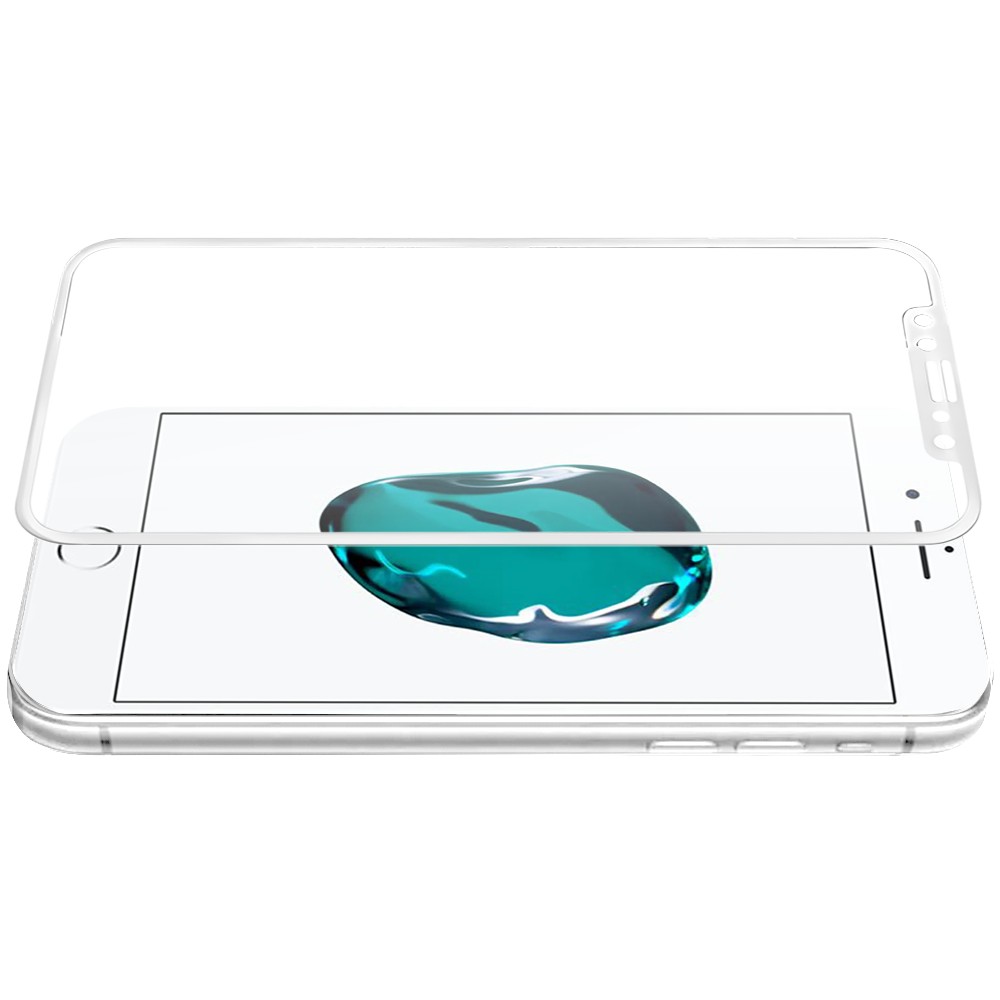 Szkło najtrwalsze kompozytowe z powłoką ceramiczną na cały ekran 5D z białą ramką do iPhone 7Plus/8Plus