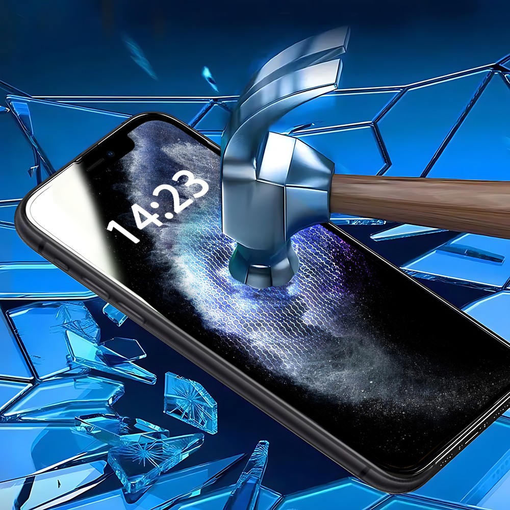 Szkło najtrwalsze kompozytowe z powłoką ceramiczną na cały ekran 5D z ramką do iPhone 11 Pro